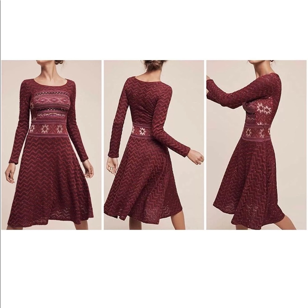 CECILIA PRADO ANTHROPOLOGIE SWEATER DRESS SIZE M